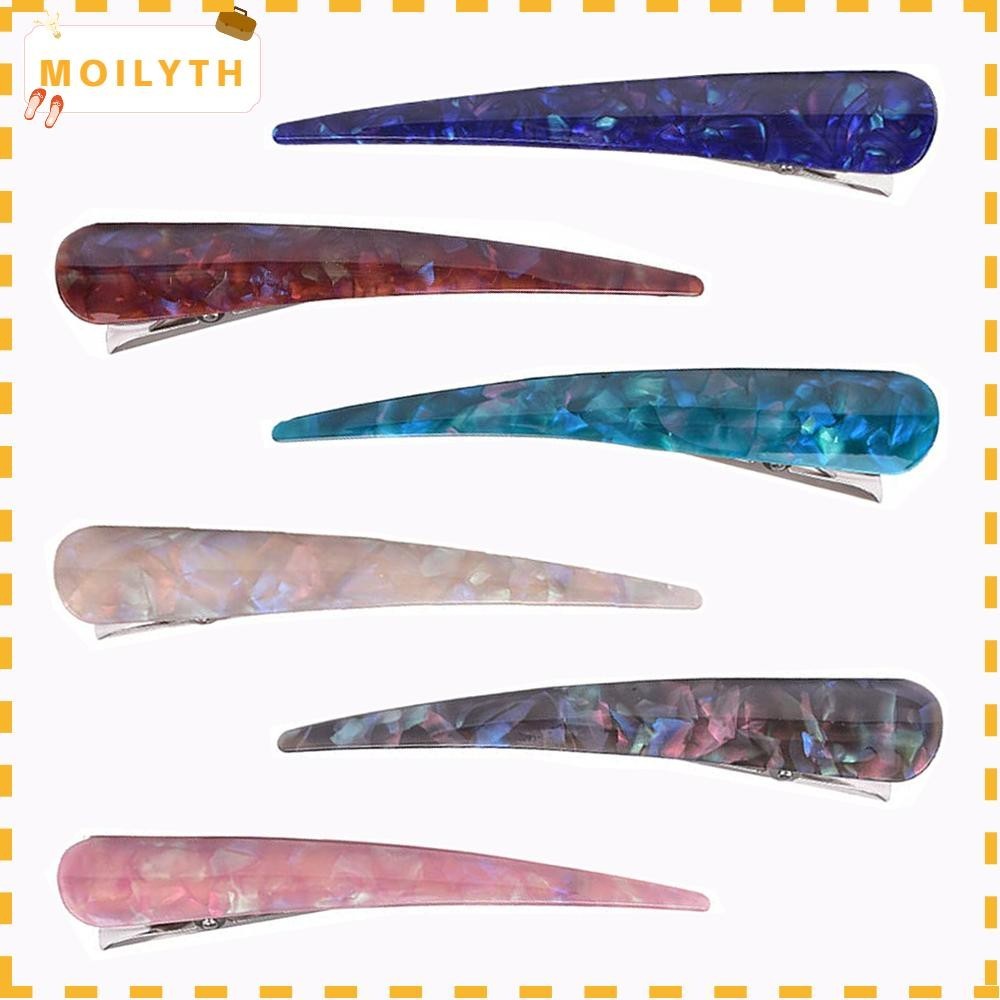 Moilyth กิ๊บติดผมจระเข้ขนาดใหญ่ อุปกรณ์เสริมผม ยาว Stick ผู้หญิง Barrette โลหะ Hairgrips