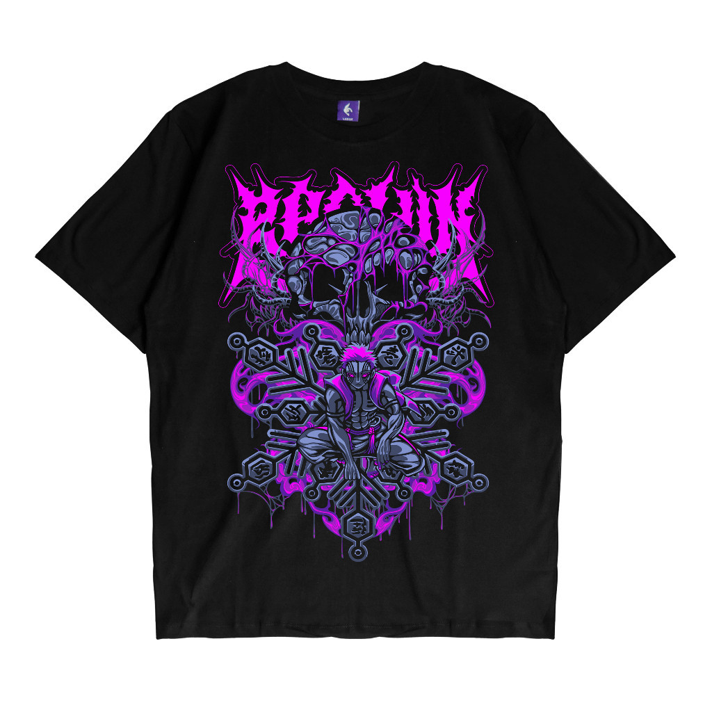 KIZARU Demon Slayer Kimetsu ไม่มี Yaiba AKAZA เสื้อยืดอนิเมะ