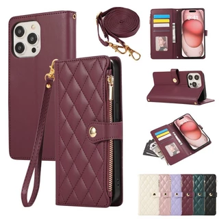 เคสโทรศัพท์ เคส การ์ดสําหรับ iPhone16 17 Pro Max เคสโทรศัพท์กระเป๋าใส่เหรียญกรณีหนังสําหรับ iPhone 15 Pro Max 14 Pro Max 13 pro max 12 11 promax 17 Air Case 14 15 16 Plus สายคล้อง
