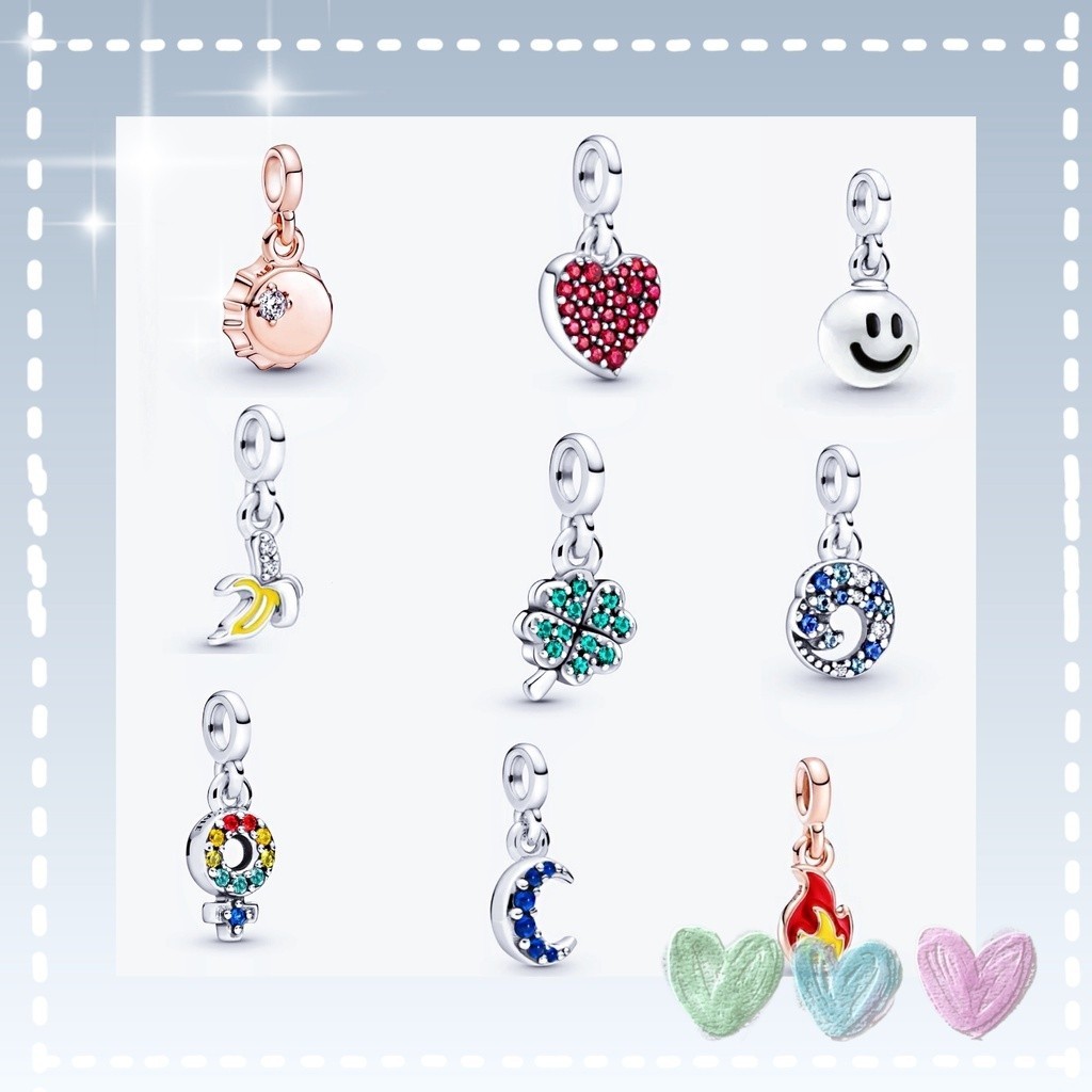 สินค้าเฉพาะจุดpandora me mini สารหน่วงไฟ สีเงิน 925 & me Moon เหรียญ