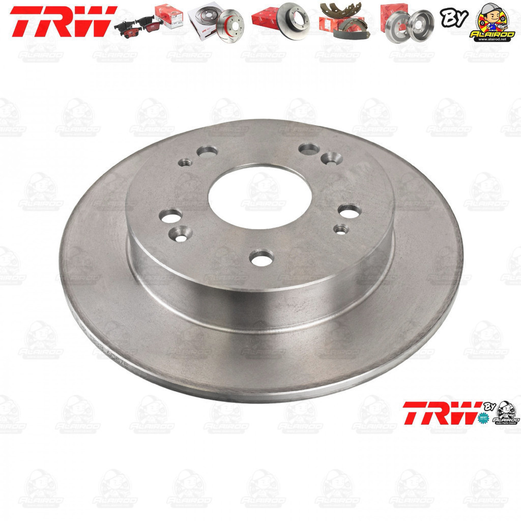 TRW จานดิสเบรคหลัง จานเบรคหลัง 1 คู่ / 2 ใบ HONDA CIVIC FB 1.8,2.0 ปี 2012-2015  DF7459 ขนาด 260 mm 