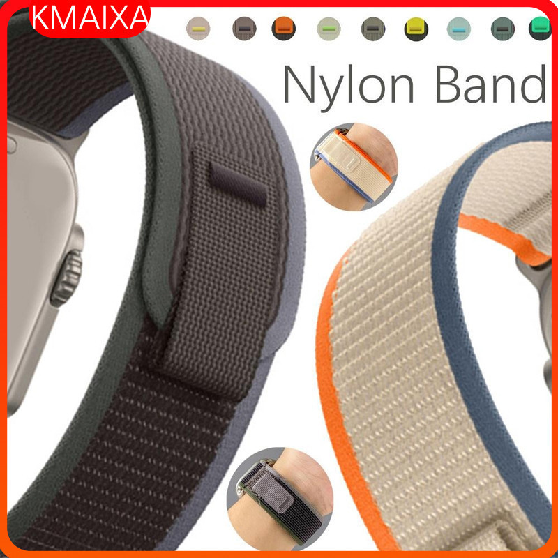 Trail Loop สายไนลอนสําหรับ Iwatch 49 มม.Ultra 2 Series 10 9 8 7 6 5 4 3 2 1 SE2 45 มม.38 40 41 42 มม