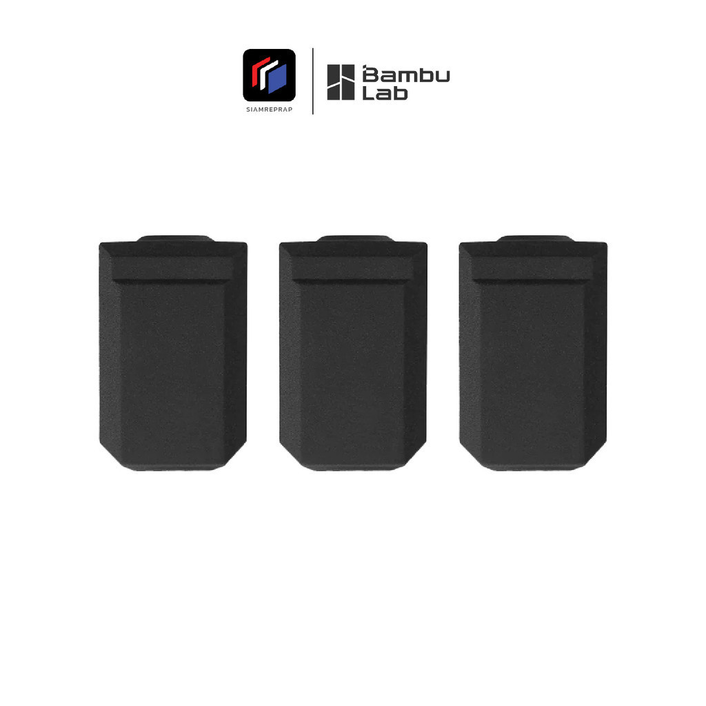Bambulab ซิลิโคนหุ้มหัวฉีดเครื่อง P1 และ X1 series ของเท้ ช่วยให้ความร้อนนิ่ง พลาสติกฉีดออกมาดี 1 ชุด มี 3 ชิ้น