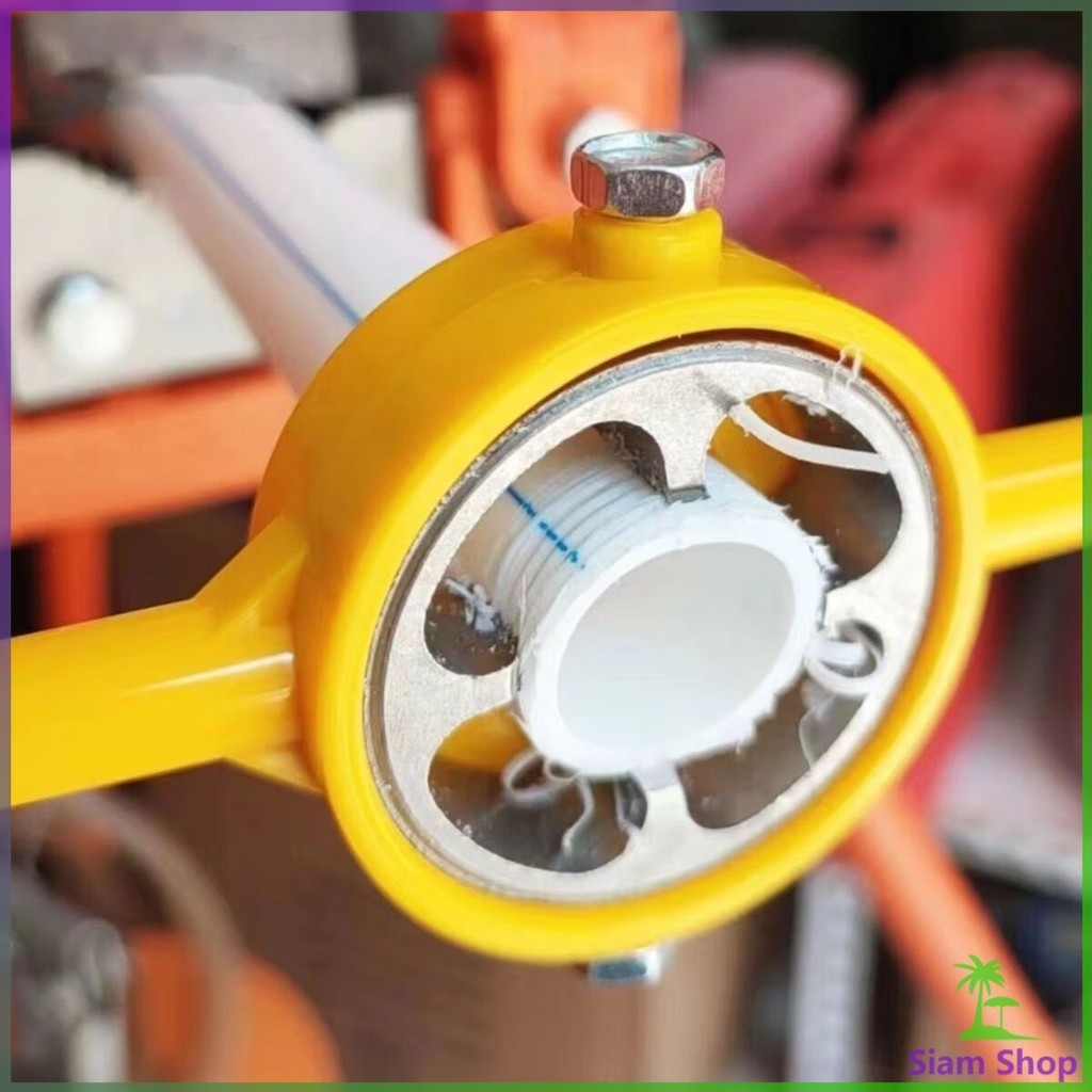 Siam ชุดทำเกลียวท่อPVC ชุดเครื่องมือประปา 6 ชิ้น/เซ็ต ที่สนด้ายท่อ Pipe Threader Set