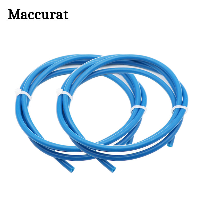 1 เมตรสีฟ้า PTFE หลอด PiPe 3D ชิ้นส่วนเครื่องพิมพ์ 2 มม.* 4 มม.สําหรับ RepRap J-head Hotend Bowden Extruder 1.75 มม. Capricornus หลอด
