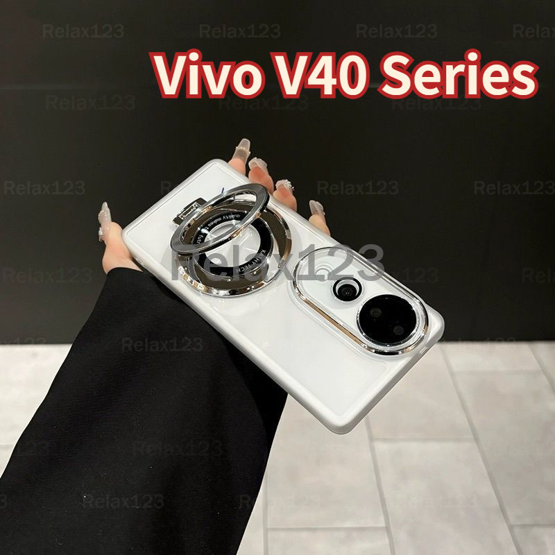 สําหรับvivo V40 Pro 5G Vivo V40 5G VivoV40 5G V40Pro 5Gปลอก2024 หรูหราFrostedซิลิโคนTPUกรณีโทรศัพท์อ่อนสําหรับVivo V40 Pro 5Gกันกระแทกกันชนปกหลัง