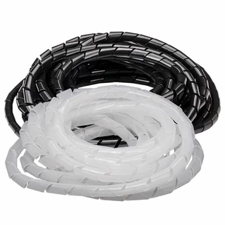ไส้ไก่ ไส้ไก่พันสายไฟ เก็บสายไฟ Spiral Wrapping สำหรับจัดเก็บสายไฟสาย ใส ดำ ขนาด 6mm- 30mm #DG13