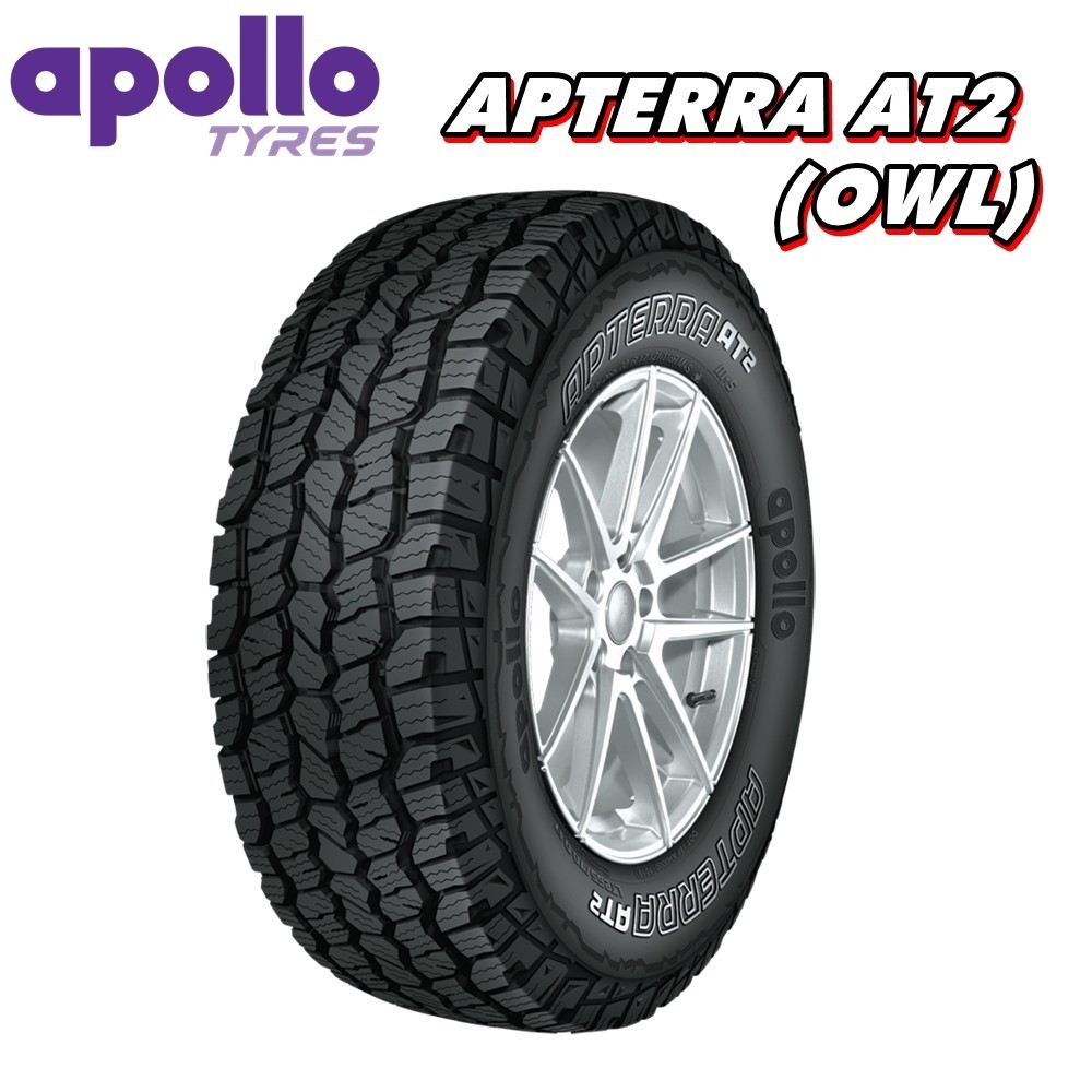 ยางรถยนต์ 265/70R16 ,265/65R17 ,265/60R18 ,265/50R20 ,245/70R16 รุ่น APTERRA AT2 (OWL) ยี่ห้อ APOLLO