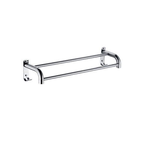room_shop101 Iris ราวพาดผ้าแบบคู่พร้อมขอแขวน 2 ขอ รุ่น JDL-SG22 ขนาด 40 ซม.