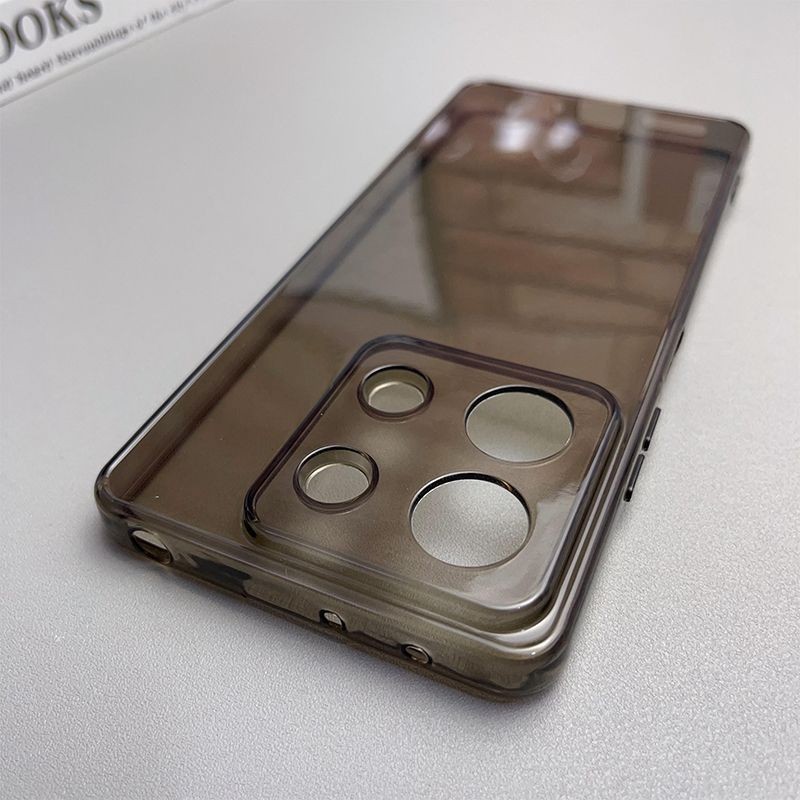 เคสซิลิโคนอ่อนนุ่มบางเฉียบสําหรับ Xiaomi Redmi หมายเหตุ 13 Pro 5G POCO X6 ตรงโปร่งใสฝาครอบโทรศัพท์ด้านหลัง