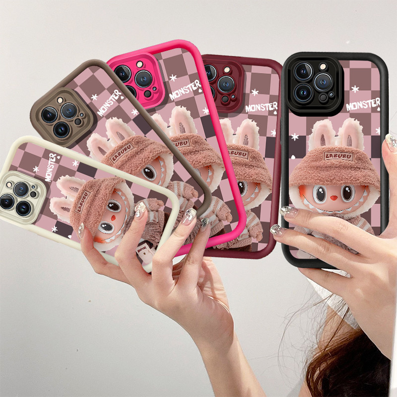 เคสโทรศัพท์สําหรับiphone 11 11 Pro 11 Pro Max / Xs Max XR 7 8 Plus 6 6S Plusน่ารักLabubuเคสโทรศัพท์กันกระแทกTPUฝาครอบโทรศัพท์