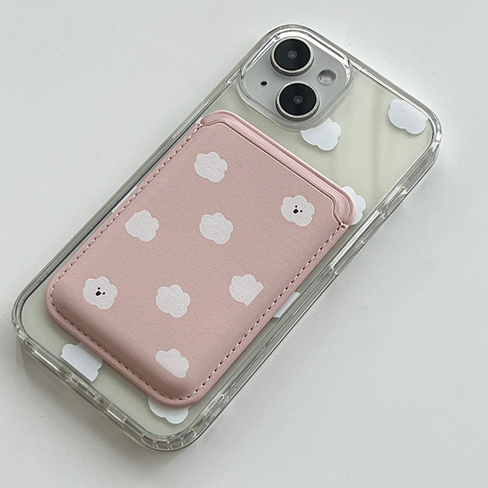 สีชมพูเมฆน่ารักปลอกเหมาะสําหรับiphone X XR XSMAX 14Plus 16pro 16promax 11 12 12promax 12 13 14 15 pro Maxผู้หญิงกรณีปกหลัง14Promax 15pro