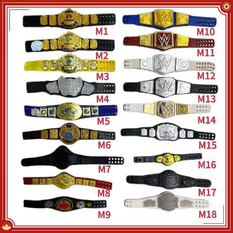 Wwe Wrestler figure Belt 6-7 Inch Wrestler Doll Champion Belt Accessories
