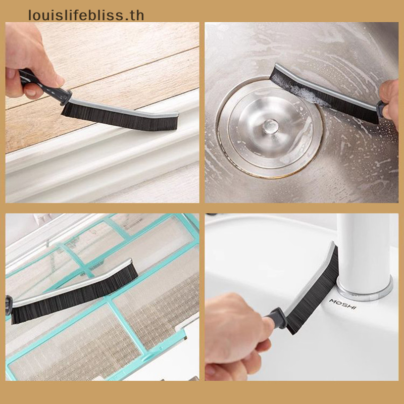 Louislifebliss 1 PCS Hard-Bristled Crevice แปรงทําความสะอาดยาแนวทําความสะอาดแปรงขัดข้อต่อกระเบื้องลึกรอยแยกช่องว่างแปรงทําความสะอาดเครื่องมือใหม่