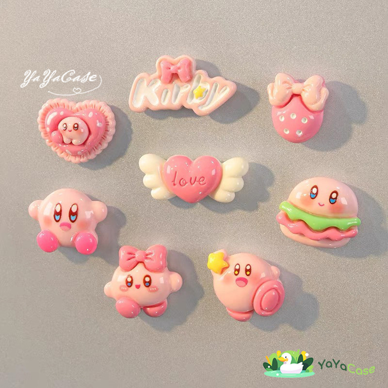 Cute Kirbyสไตล์ ชุดของเล่นเคสโทรศัพท์ ซื้อ1แถม4 เข้ากันได้ เคส iPhone กรณีโทรศัพท์ทั้งหมด Lovely Phone case accessories