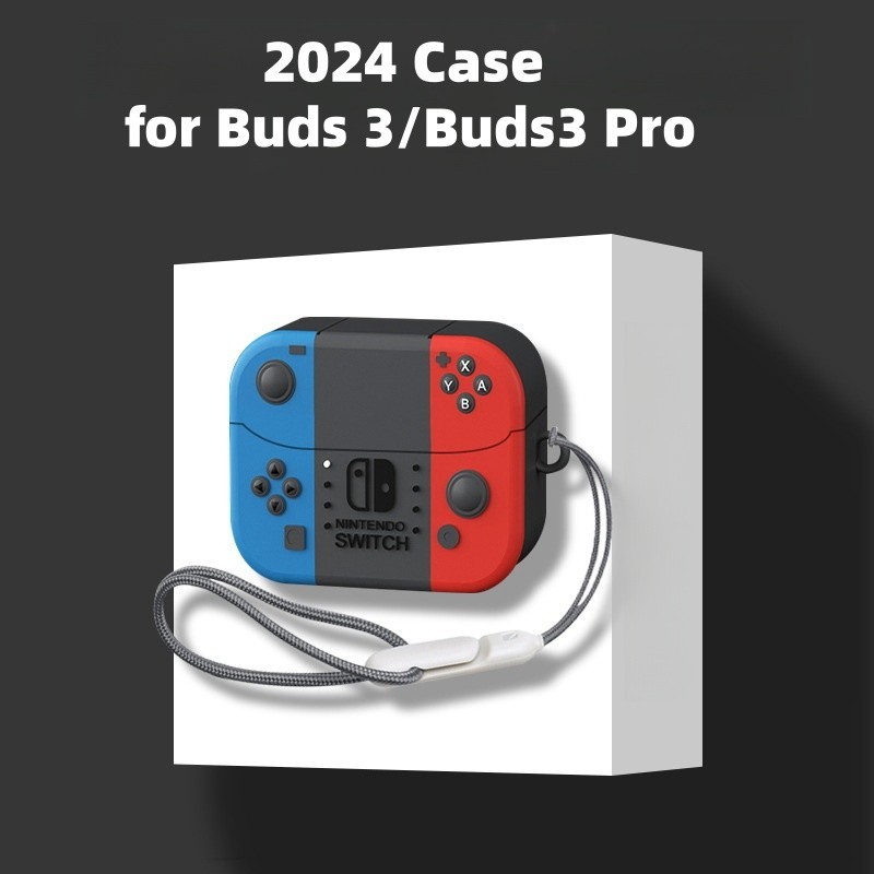 ใหม่อะนิเมะการ์ตูน 3D ซิลิโคนหูฟังสําหรับ samsung galaxy buds 3/buds3 pro พร้อม Lanyard Anti loss ป้องกันสําหรับ buds3 กรณี