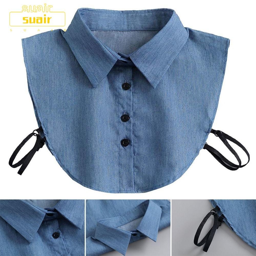 ซูร์ เสื้อปกปลอมวินเทจที่ถอดออกได้คลาสสิกเสื้อปกเท็จ
