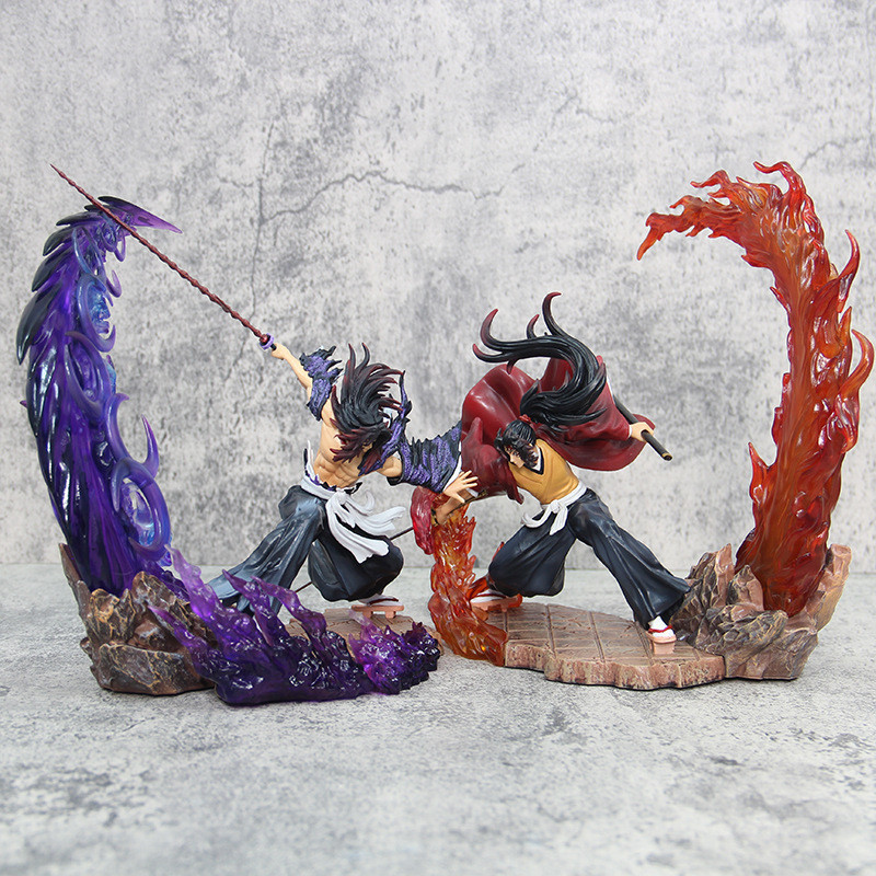 Demon Slayer Action Figure Kokushibo Tsugikuni Yoriichi Guild wars luminous ตุ๊กตาของเล่นเครื่องประด