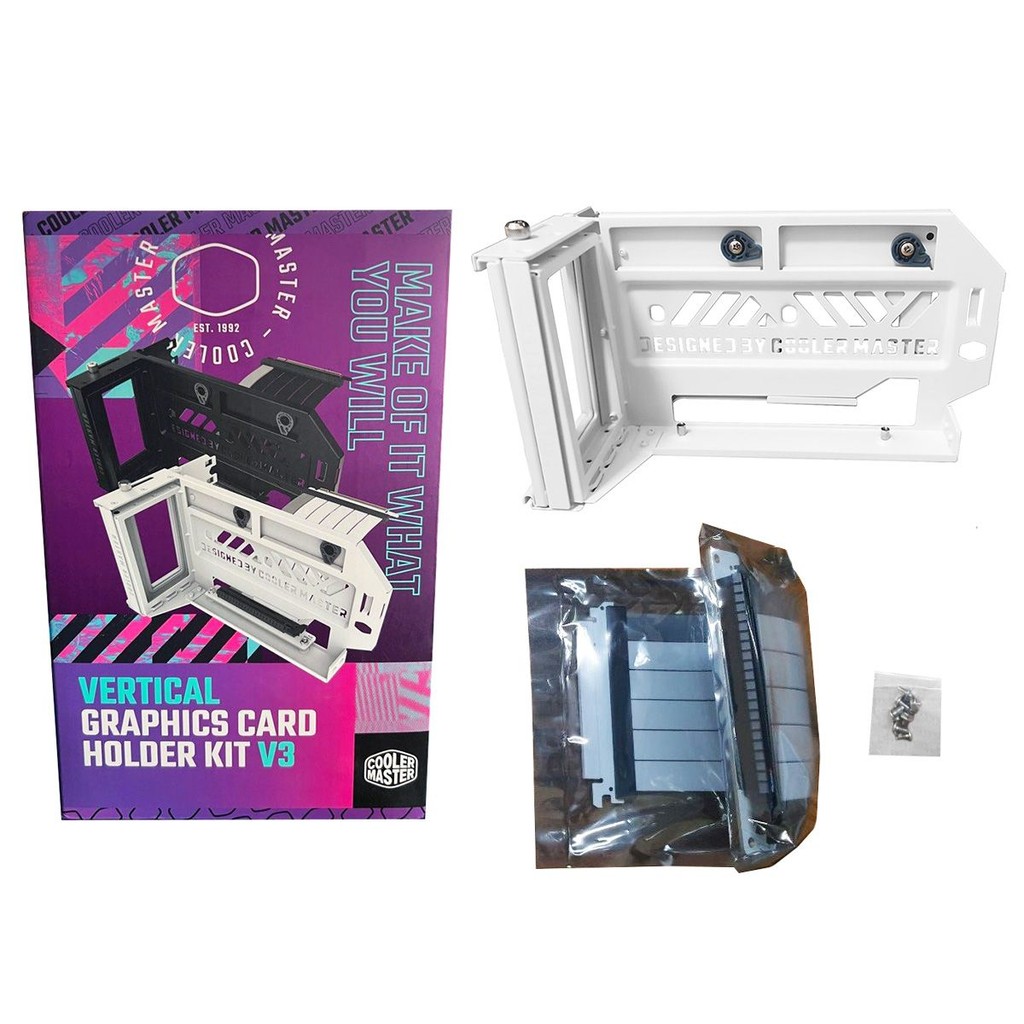 Cooler Master Vertical Graphics Card Holder Kit V3 (White), MCA-U000R-WFVK03