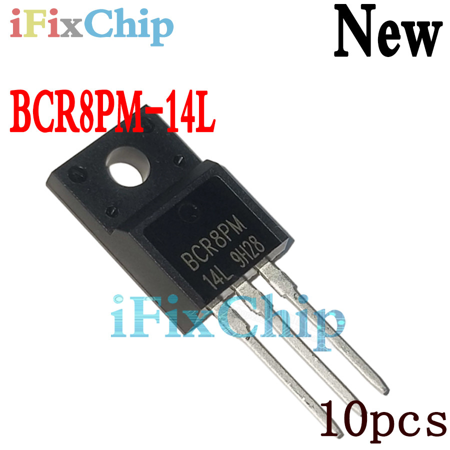 10 ชิ้นใหม่เอี่ยม BCR8PM-14L TO-220F 8A 700V
