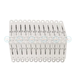 JCJ กิ๊บหนีบผ้า 24,18 ชิ้น 1024 1028 Double Lock ที่หนีบผ้าพลาสติก กิ๊ฟหนีบตากผ้า กิ๊ฟตากผ้า
