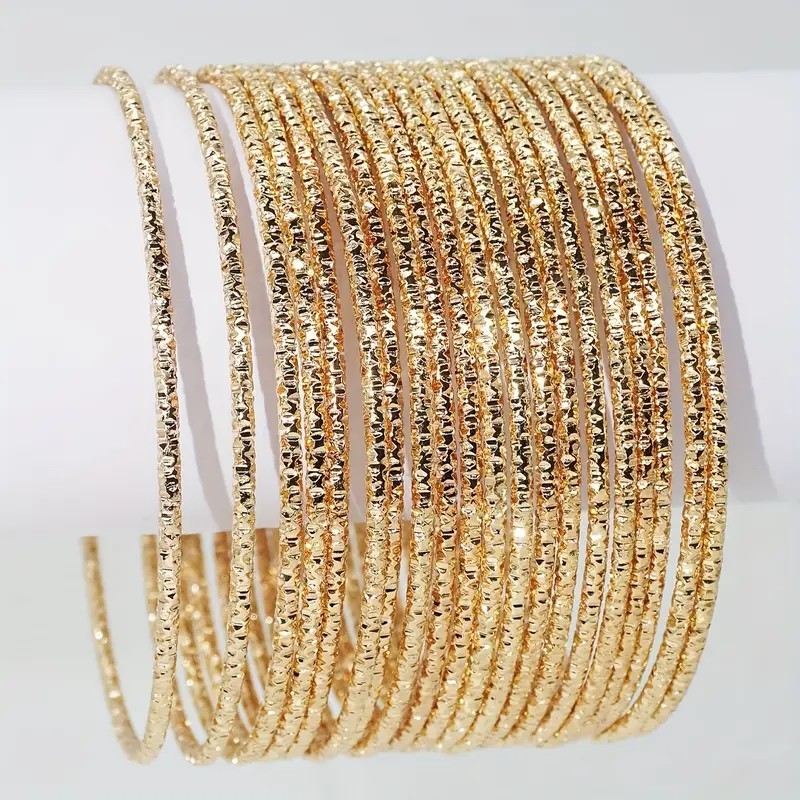 20 ชิ้น Classic 14K Plated กำไลอินเดีย กำไลผู้ใหญ่ นำเข้าจากอินเดีย Indian Bangles.