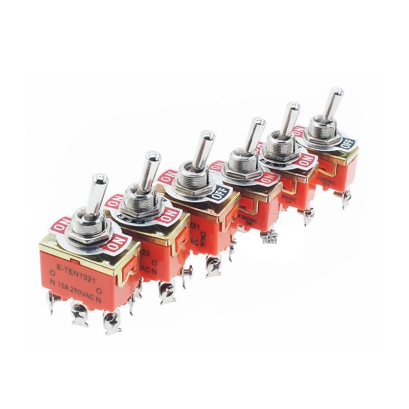 ของใหม่ สวิตช์รุ่น E-TEN 15A250V AC/DC 2ขา  3ขา  4ขา  6ขา ส่งจากกทม ทักเชท