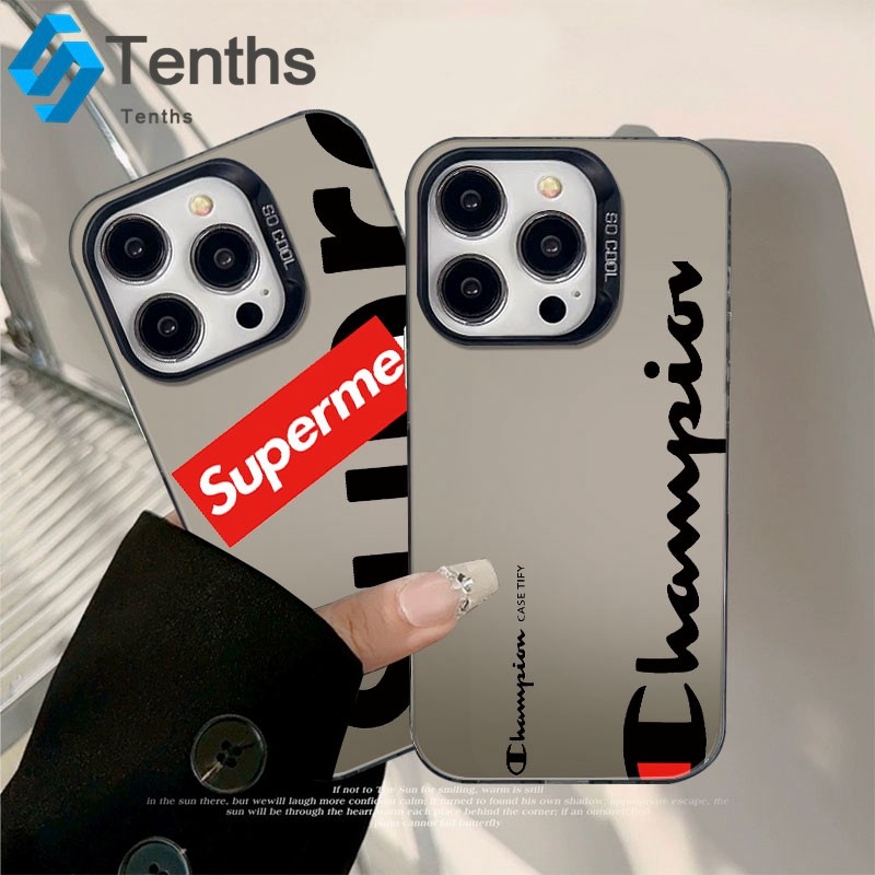กรณีเงินสี for IPhone 8 7 Plus 16 11 12 13 15 14 Pro Max X XR Xs Max แบรนด์แฟชั่น สามารถ เปลือกอ่อน