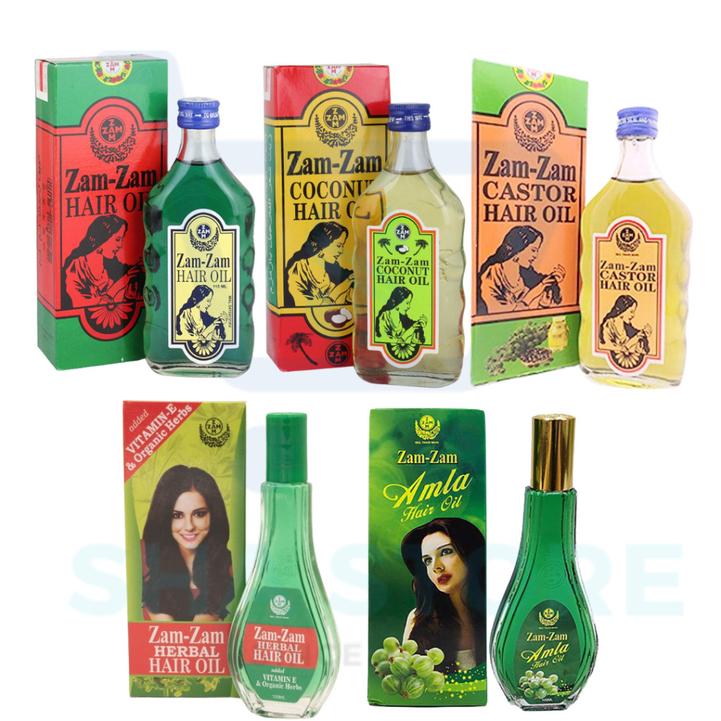 Zamzam hair oil น้ำมันนวดผมอโรวม่า ขนาด