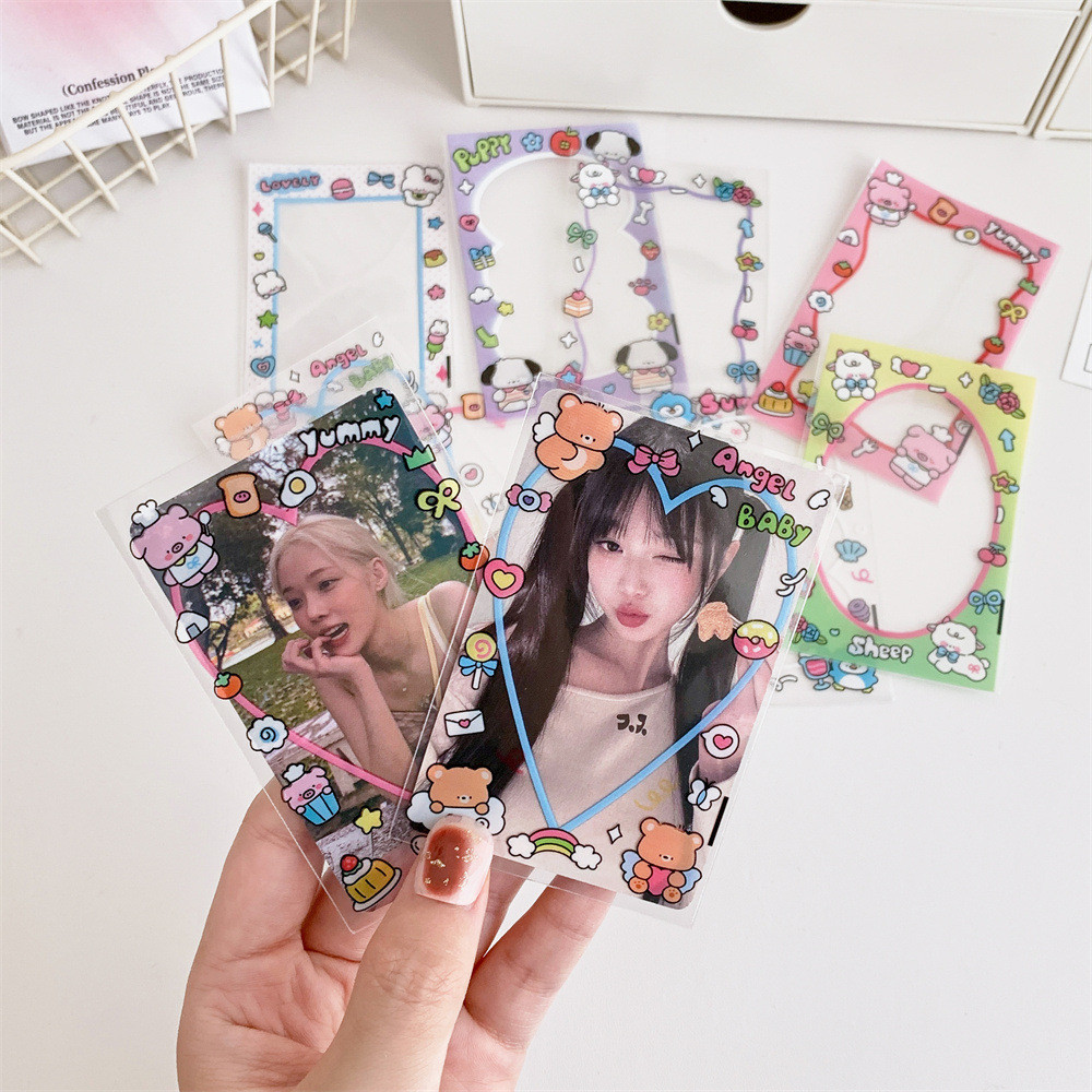 การ์ตูนหมีแกะฟิล์มการ์ดโปร่งใสสามนิ้วดาว-ไล่ล่าการ์ดขนาดเล็กเคสป้องกันเพื่อยิงการ์ดภาพแขน กู การ์ดแขนหญิง