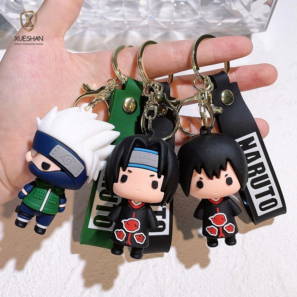 Xueshan อะนิเมะนารูโตะพวงกุญแจ, PVC Uzumaki Kakashi แฟชั่นเครื่องประดับจี้,Multicolor 7 ซม.รูปการ์ตูน Key แหวนผู้ชายผู้หญิง