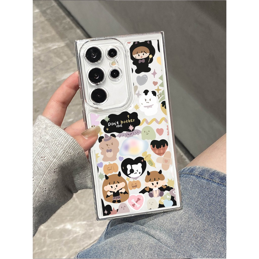 พรีเมี่ยมโปร่งใส HP นุ่มน่ารักการ์ตูน Overseas Case Samsung A06 A16 a55 a35 a15 a25 a54 a05 a05S a24