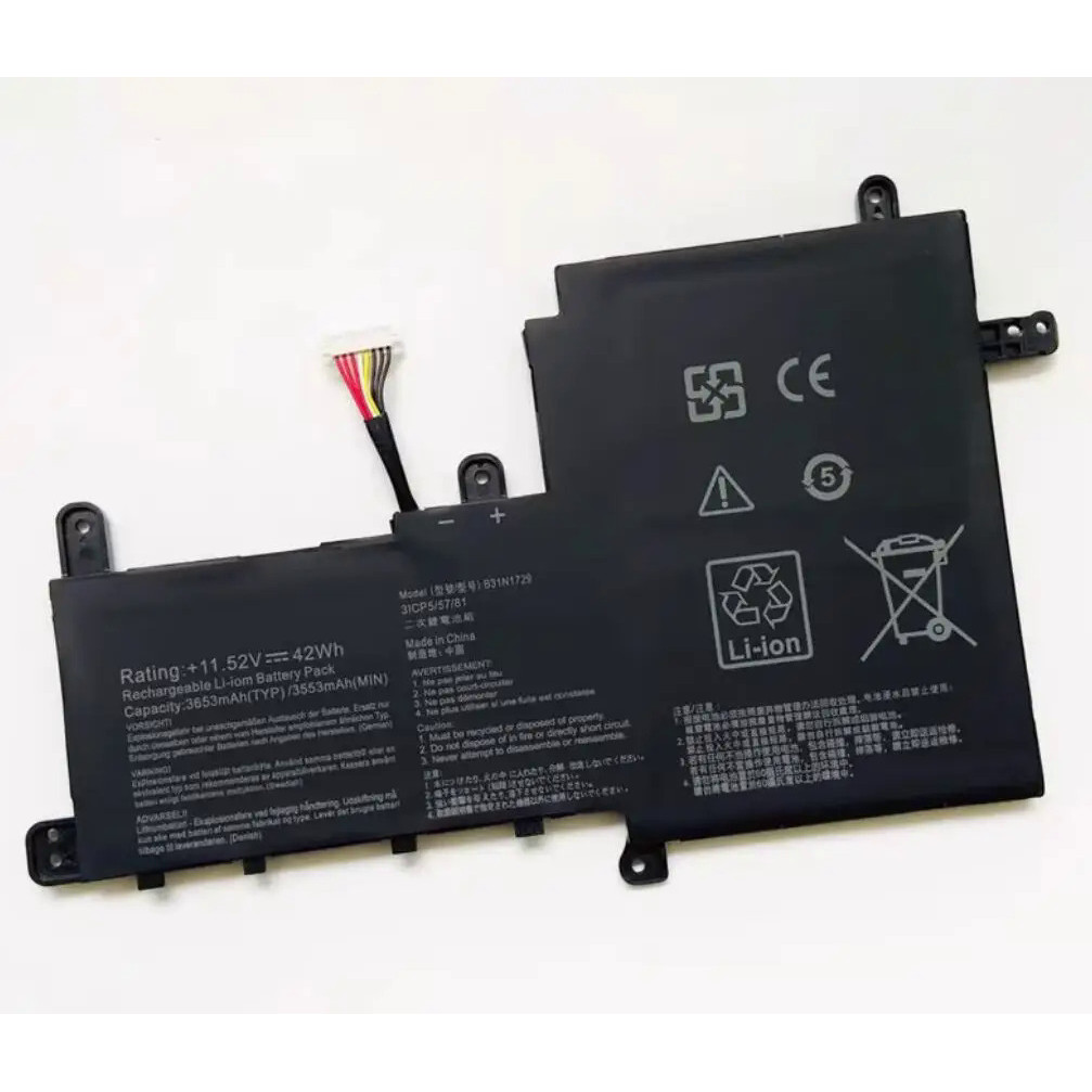 B31N1729 แบตเตอรี่แล็ปท็อป For ASUS VivoBook S15 S530 S530F S530FA S530FN S530UA S530UF S530UN X530F