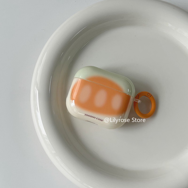 Minimalist IMD สําหรับ AirPods Pro2 AirPods 1 2 3 Apple ชุดหูฟังบลูทูธป้องกันชุดหูฟัง Apple นุ่มสร้างสรรค์น่ารักอัลคาไลน์ขนมปัง ins Jennie