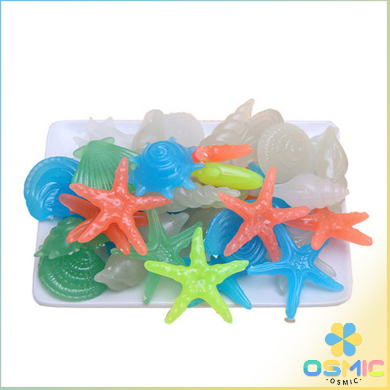 MIC หินเรืองแสง รูปหอยสังข์ ตกแต่งสวน หรือตู้ปลา ขนาดหิน 2-3cm Luminous Stone - รูปที่ 7