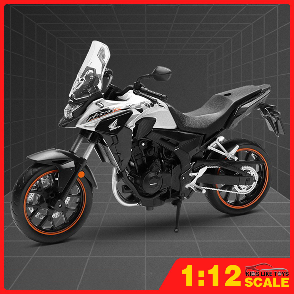 Klt 1:12 Honda WING CB400X รถจักรยานยนต์โลหะของเล่นรถรุ่นรถ Diecast สําหรับเด็กเด็กจําลองเสียง Light Effect ของขวัญงานอดิเรกคอลเลกชัน