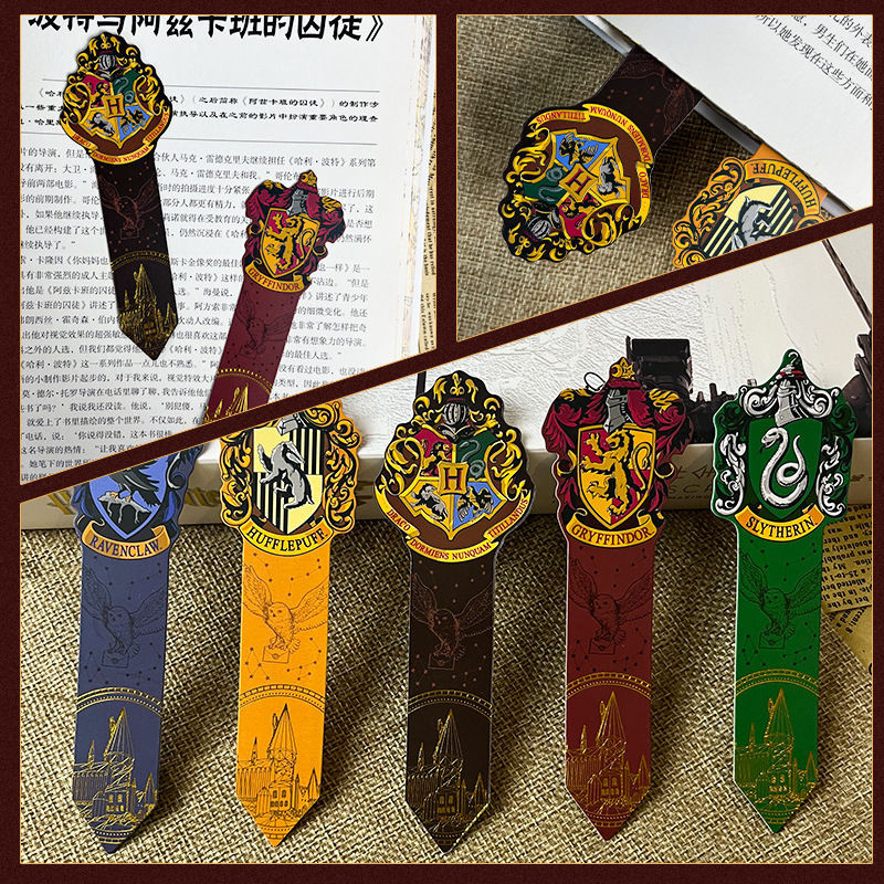 Warner Harry Potter Academy Series ที่คั่นหนังสือ สินค้าสร้างสรรค์ทางวัฒนธรรม Glenfendor#华纳哈利波特学院系列书签文创周边格兰芬多#Z200