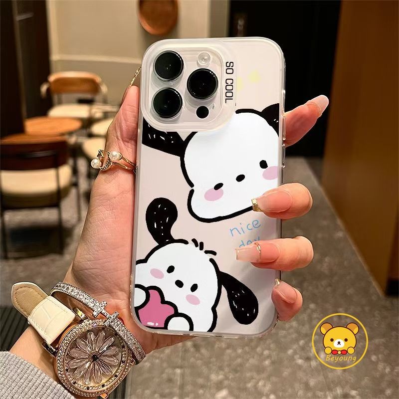 การ์ตูนน่ารัก Pochacco สําหรับ OPPO Find X7 X6 X5 Pro A17 A17K A16K A16E A95 4G A83 A71 A39 A37 F11 