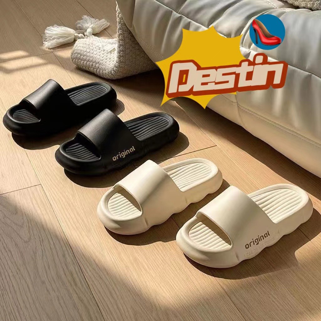 Destin🩰พร้อมส่งจากไทย🛒 (LT-2028)รองเท้าแตะผู้ชายและผู้หญิง MG นุ่มสุดๆ รองเท้าใส่ในบ้าน ในออฟฟิต สวมใส่สบาย