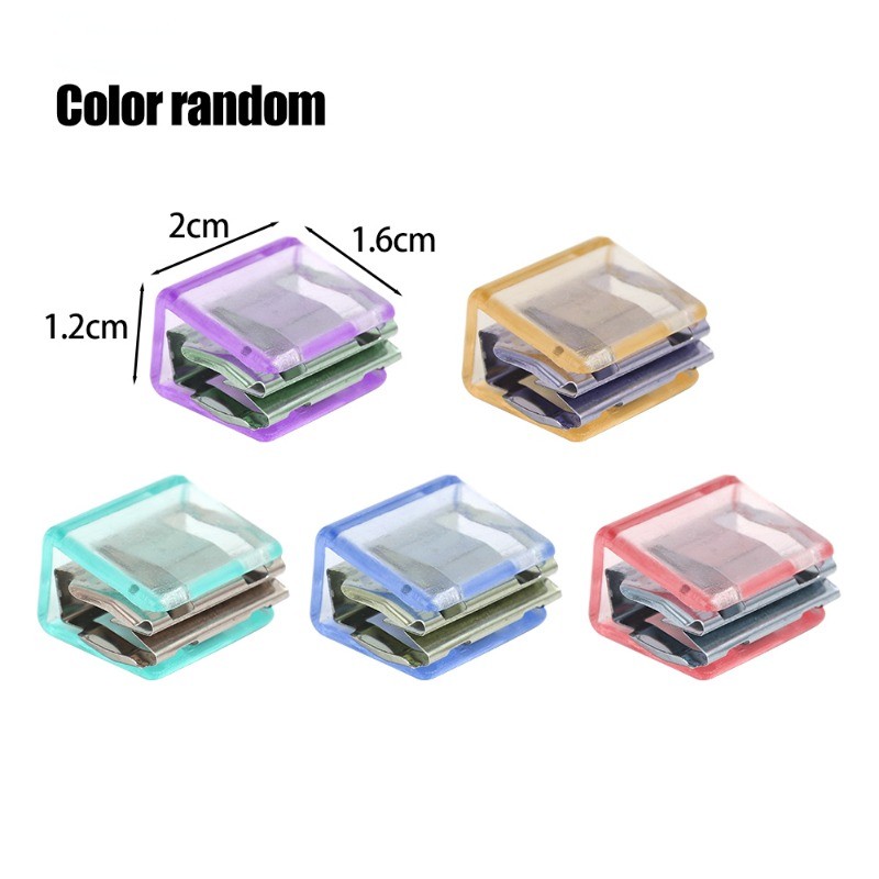 คลิปดัชนีแฟ้มพลาสติกสีสันสดใส 10 ชิ้น - คลิป Pusher Binder ที่เรียบโปร่งใส - โฟลเดอร์คัดแยกเอกสารโรงเรียนสํานักงาน