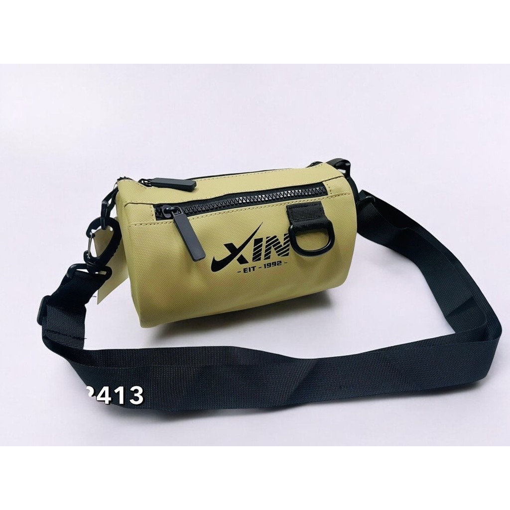 YXIN#YX-2413#🔥 กระเป๋าสะพายข้าง กระเป๋าผ้า สไตล์เกาหลี แฟชั่นมา จุของได้เยอะ สไตล์เกาหลี เรียบง่าย มีซิป