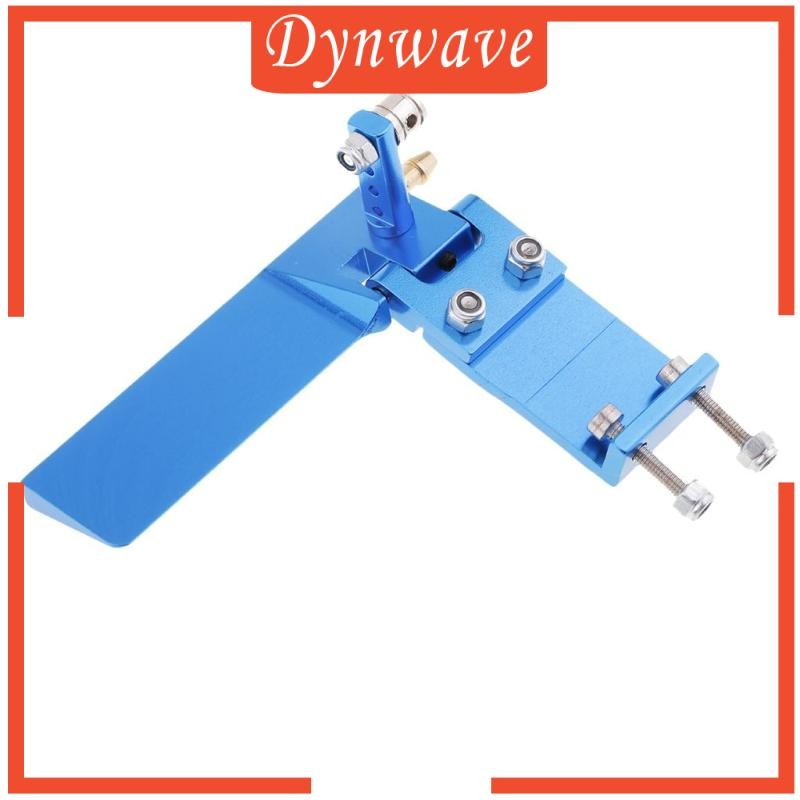 [Dynwave] หางเสือ RC โลหะ 75 มม. พร้อมรถกระบะน้ําอะไหล่เรือ RC สีฟ้า