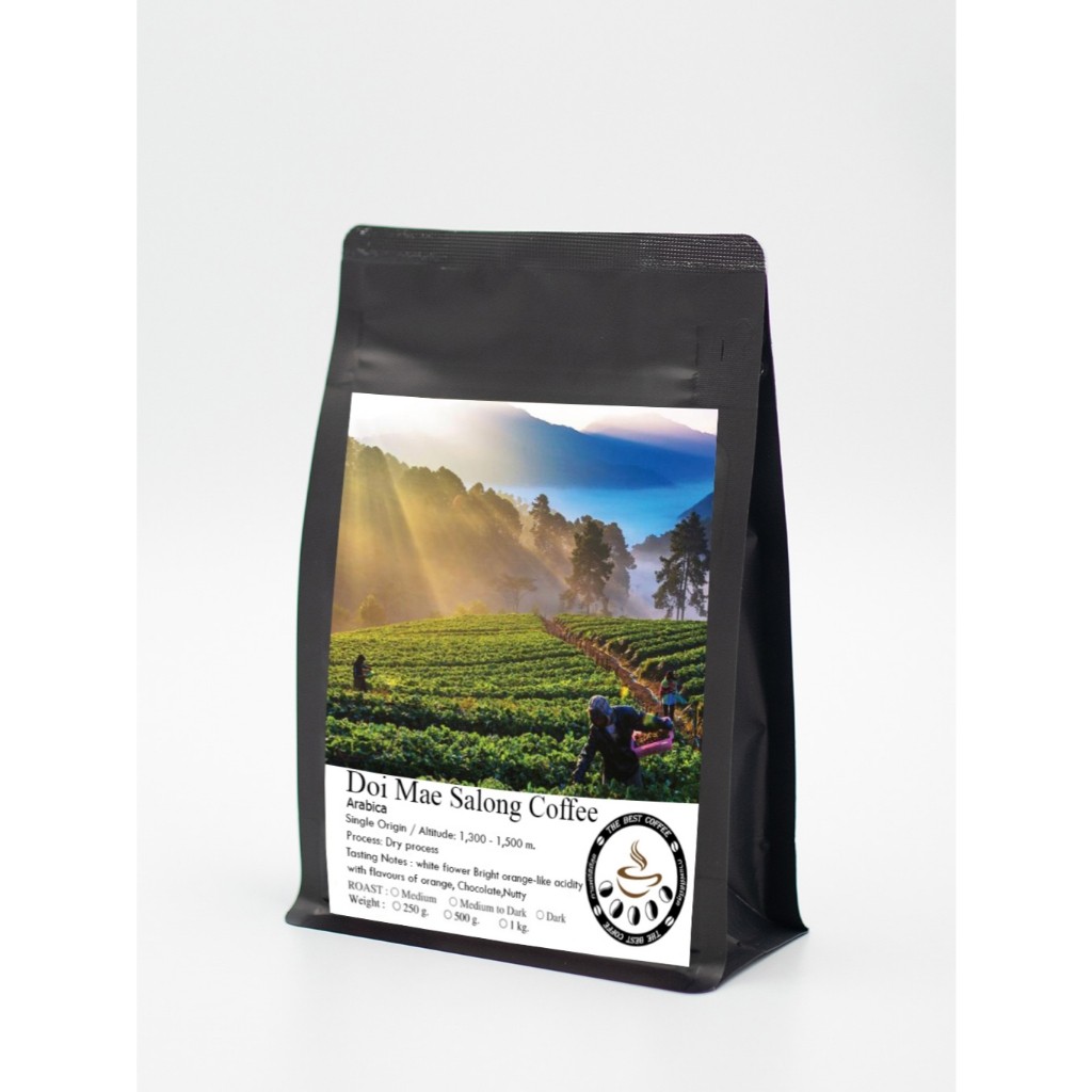 เมล็ดกาแฟคั่ว ดอยแม่สลอง ☕  Arabica 100% เกรดพรีเมี่ยม ✔️ สำหรับชง กาแฟสด ☕