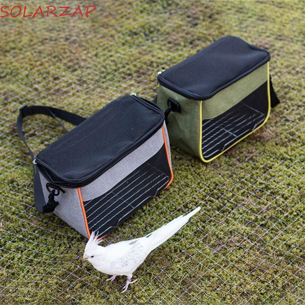 Solarzap Parrot Carrier Breathable ใช้งานได้จริงสําหรับ Lizard Rat กระรอกหนึ่งไหล่ Oxford ทนทาน Guinea Pig กระเป๋าเดินทาง