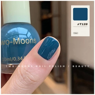 🌈ส่งจากไทย Two moons สีทาเล็บกึ่งเจล โทนสีฟ้า สไตล์เกาหลี ทาเองได้ ไม่ต้องใช้เครื่องอบ สีสวยเหมือนไปทำที่ร้าน