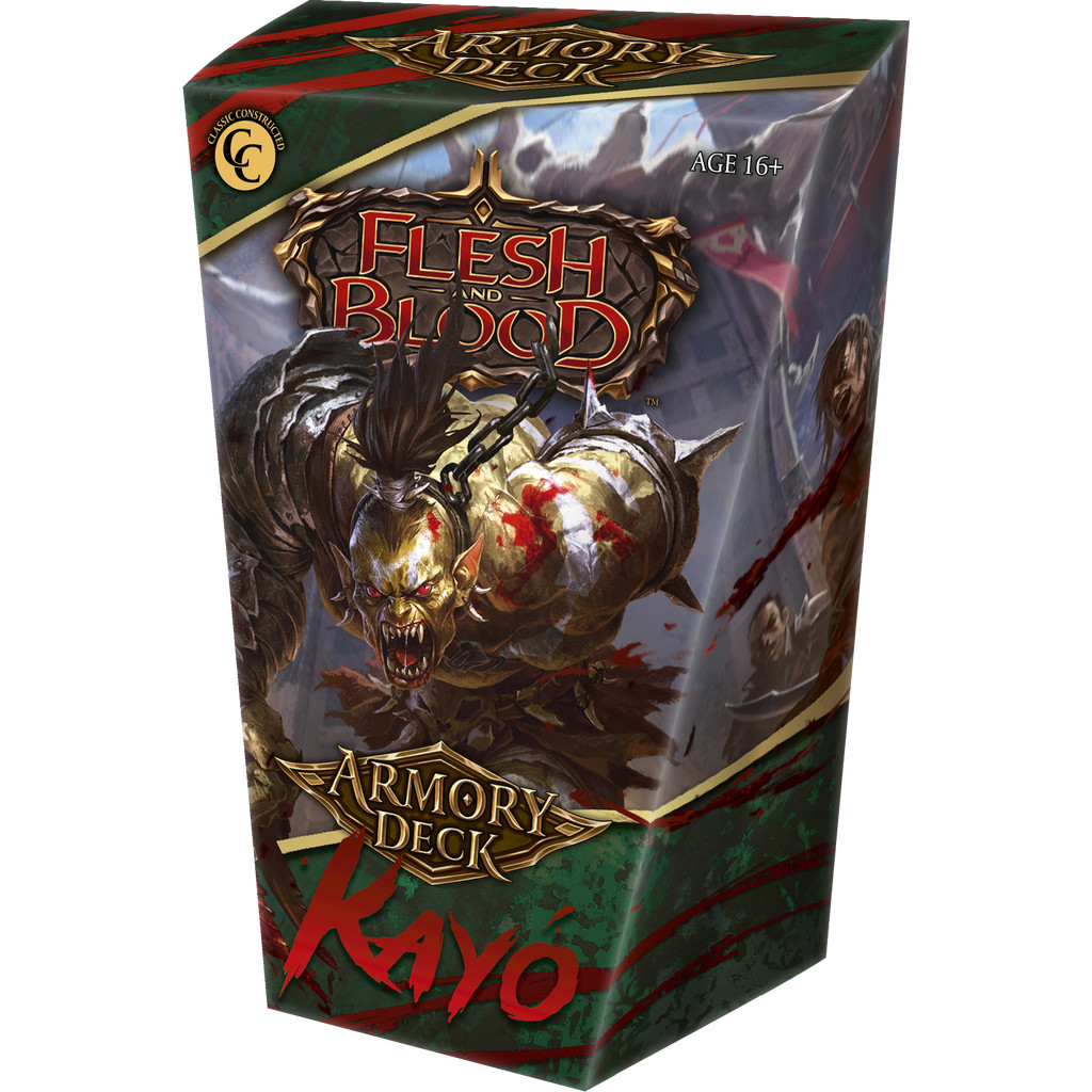 Flesh and Blood TCG – Armory Deck – Gravy Bones, Kayo, Azalea, Boltyn, Dash, Maxx การ์ดเกมเฟลชแอนด์บลัด fabtcg