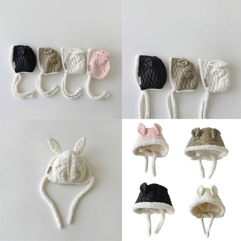 XU Baby Down เบาะ Earflap หมวก Warm Bonnet Earflap หมวกสําหรับอายุ 6 เดือนถึง 2 ปี