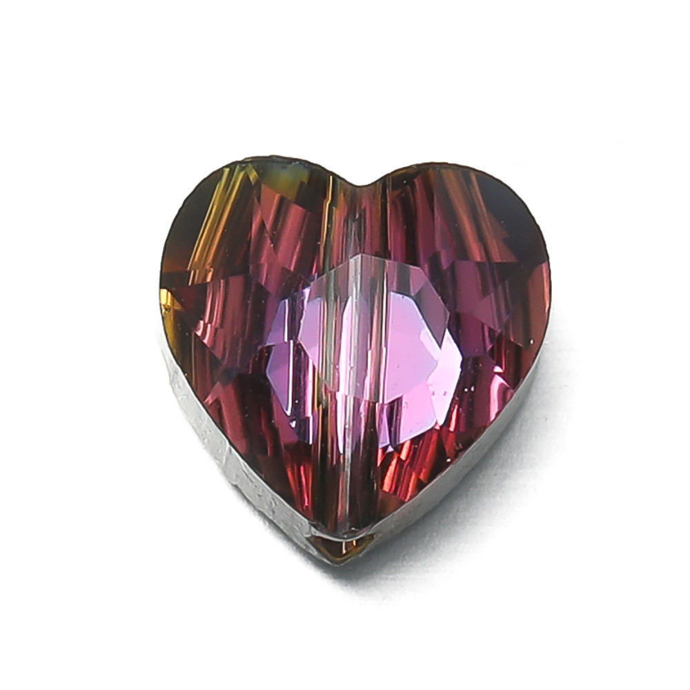 St, kunkka 10 ชิ้น 8 มิลลิเมตรคริสตัลหัวใจลูกปัดที่มีสีสัน Faceted ลูกปัดสําหรับ DIY สร้อยข้อมือสร้อยคอทํา — صورة 7