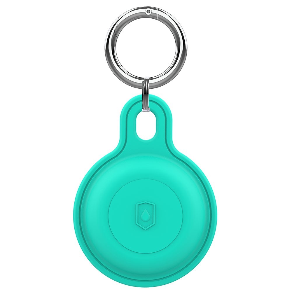 สต็อกพร้อม ซิลิโคนกันน้ําสําหรับที่วางพวงกุญแจ AirTag พร้อม 360° การป้องกันและง่าย