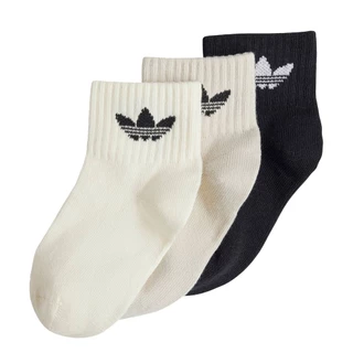 adidas ไลฟ์สไตล์ ถุงเท้าหุ้มข้อสูงปานกลางสำหรับเด็ก (3 คู่) เด็ก สีดำ JJ1992